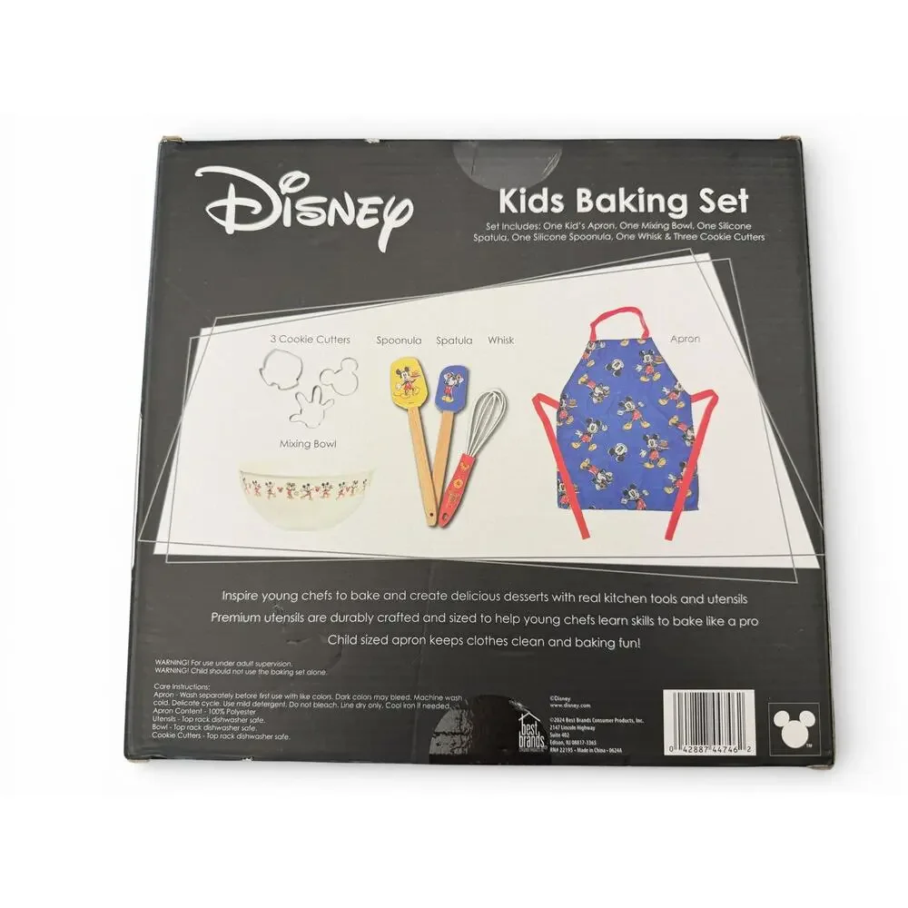 Disney Mickey Mouse Kids Baking Set 8pc NEW Sealed